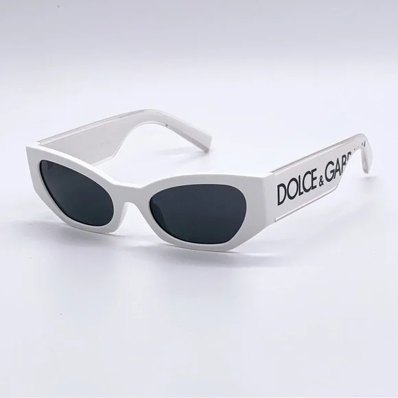 NEW DOLCE&GABBANA DG6186 331287 WHITE DARK GREY LENS AUTHENTIC SUNGLASSES Dolce & Gabbana | Accessories | New Dolcegabbana Dg686  main image 2